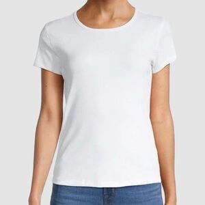 😍SHOW SPECIAL -TAHARI White Short Sleeve Tee size 3x